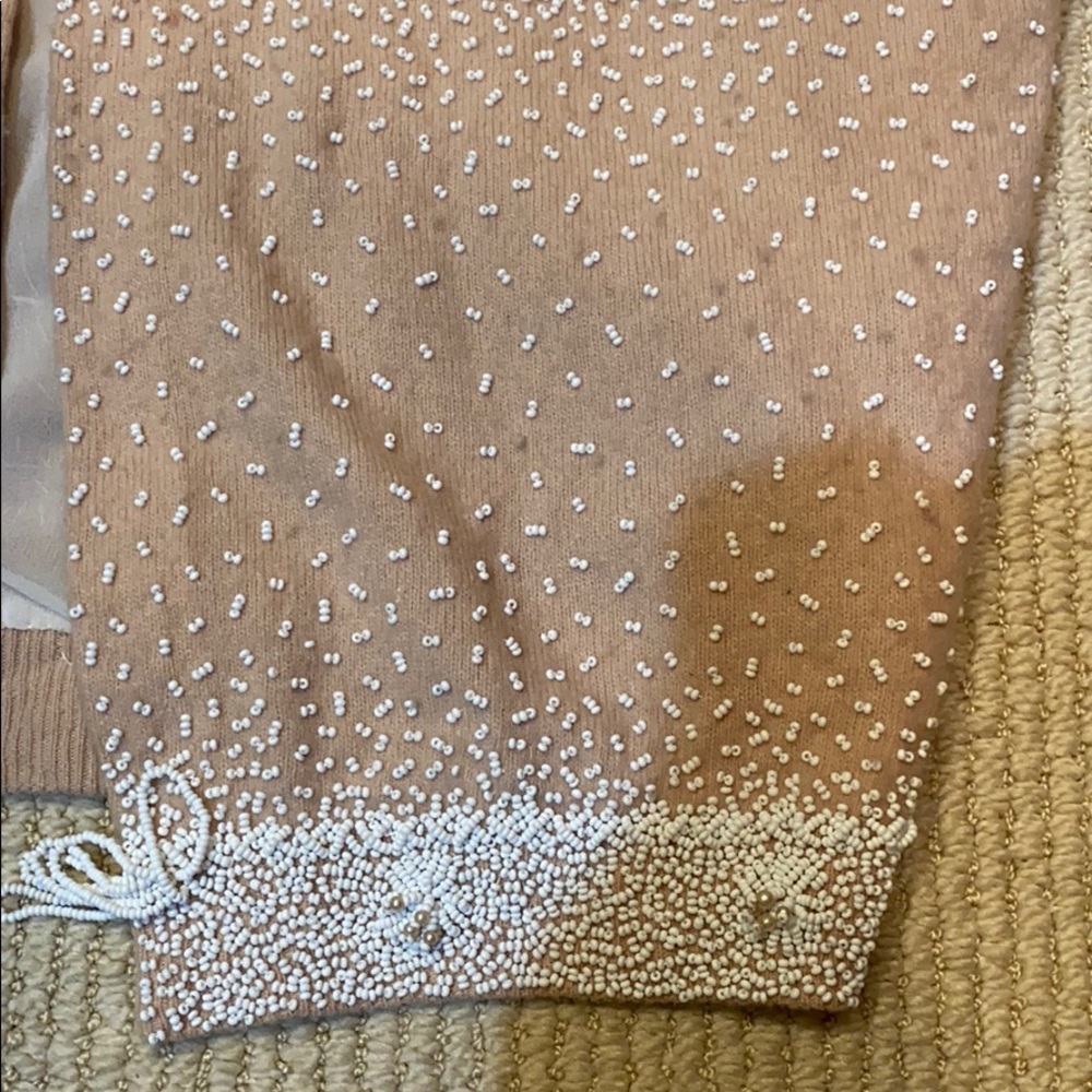 VINTAGE BEADED LAMBSWOOL SWEATER - Picture 9 of 16